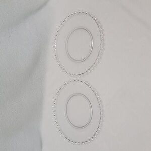 Pair Imperial Candlwick Salad Luncheon Plates 8"